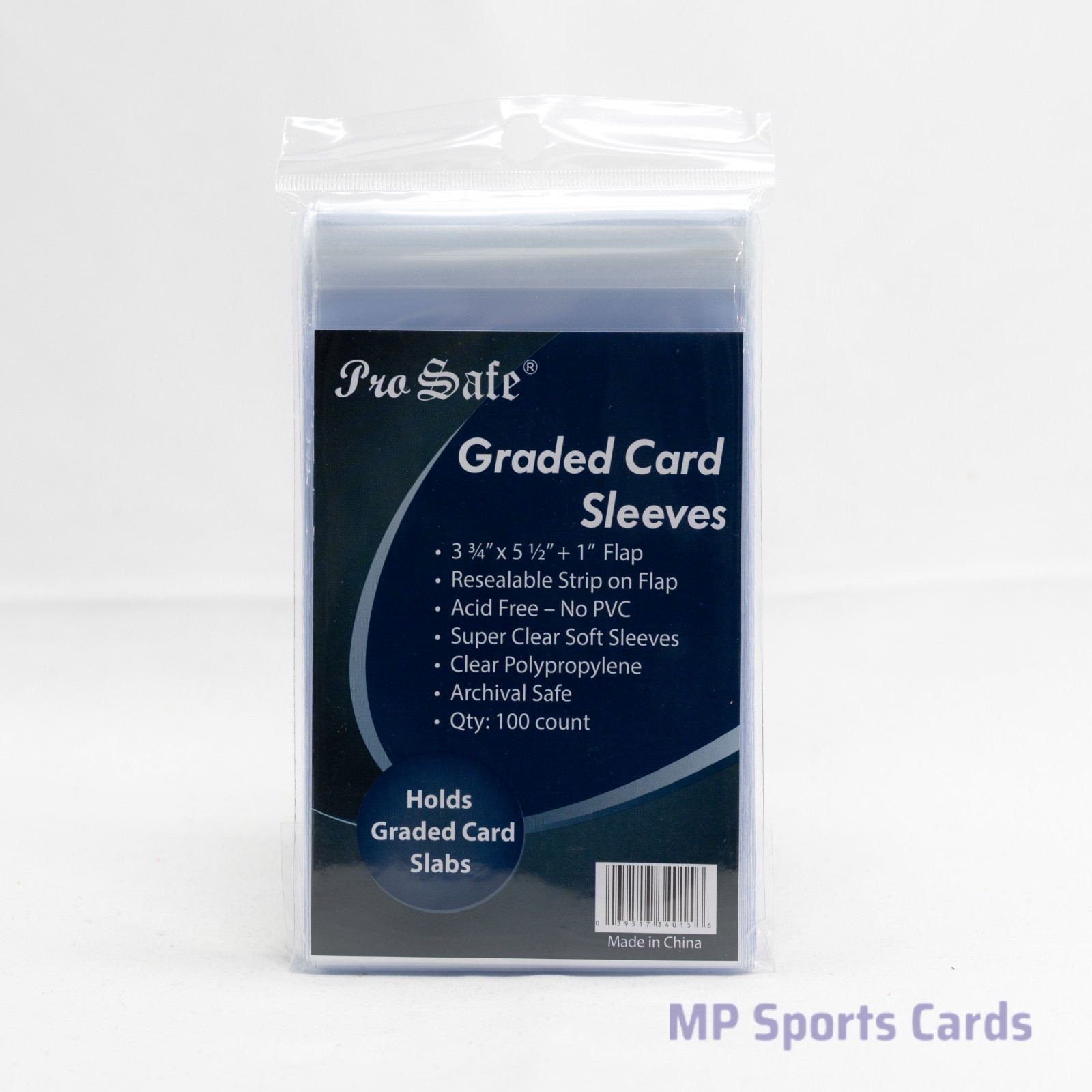 Pro Safe Graded Card Sleeves 100ct Fits BGS SGC Slabs Free Shipping
