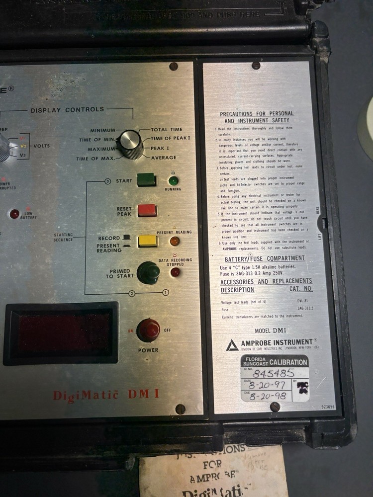 Data Logger Amprobe Instrument DigiMatic DM-1 w/ Case WORKS!