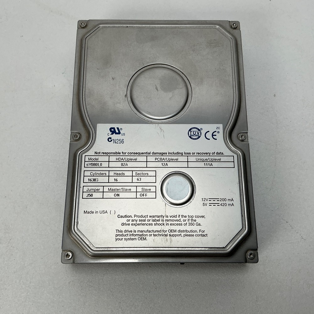 Maxtor Internal Hard Drive Model 6Y080L0