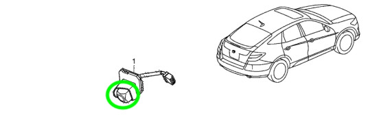 Honda Crosstour Rear View Backup Camera – Camera Unit Only (2013–2015)