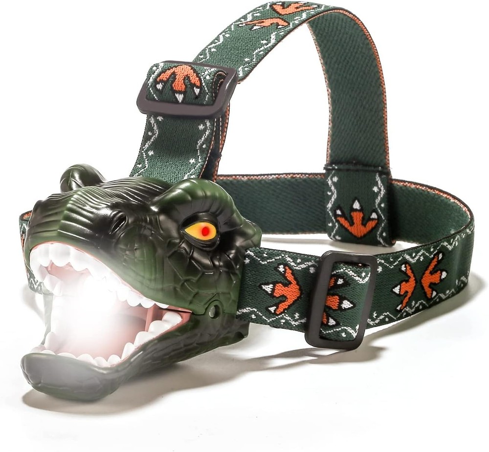 Dinosaur Kids Headlp, T-Rex Dinosaur Led Headlp Flashlight, Dinosaur