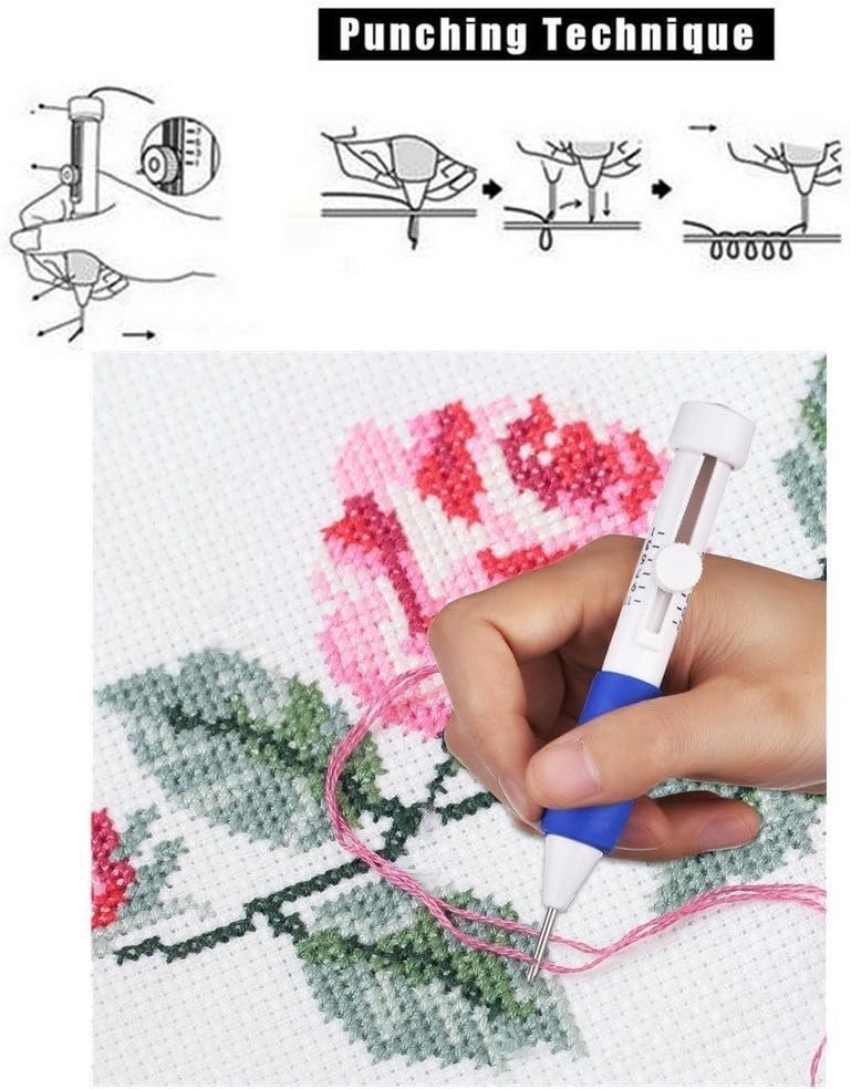 Comprehensive Magic Embroidery Pen Set - Perfect for Creative Sewing Projects