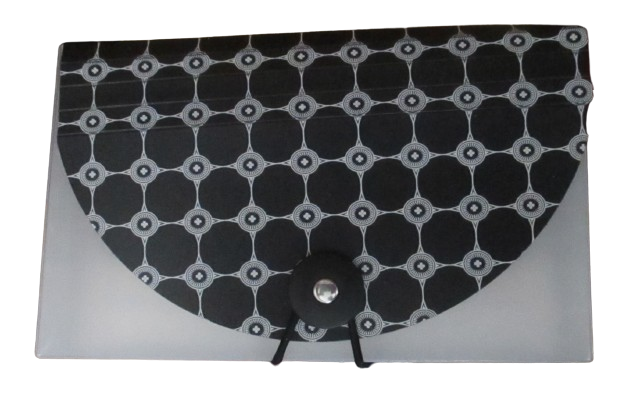 13 Pocket Expandable Receipt Coupon File & Document Case A6 Dual Expansion