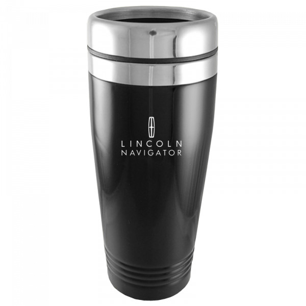 Lincoln Navigator Black 16oz Stainless Steel Tumbler Travel Mug Official License