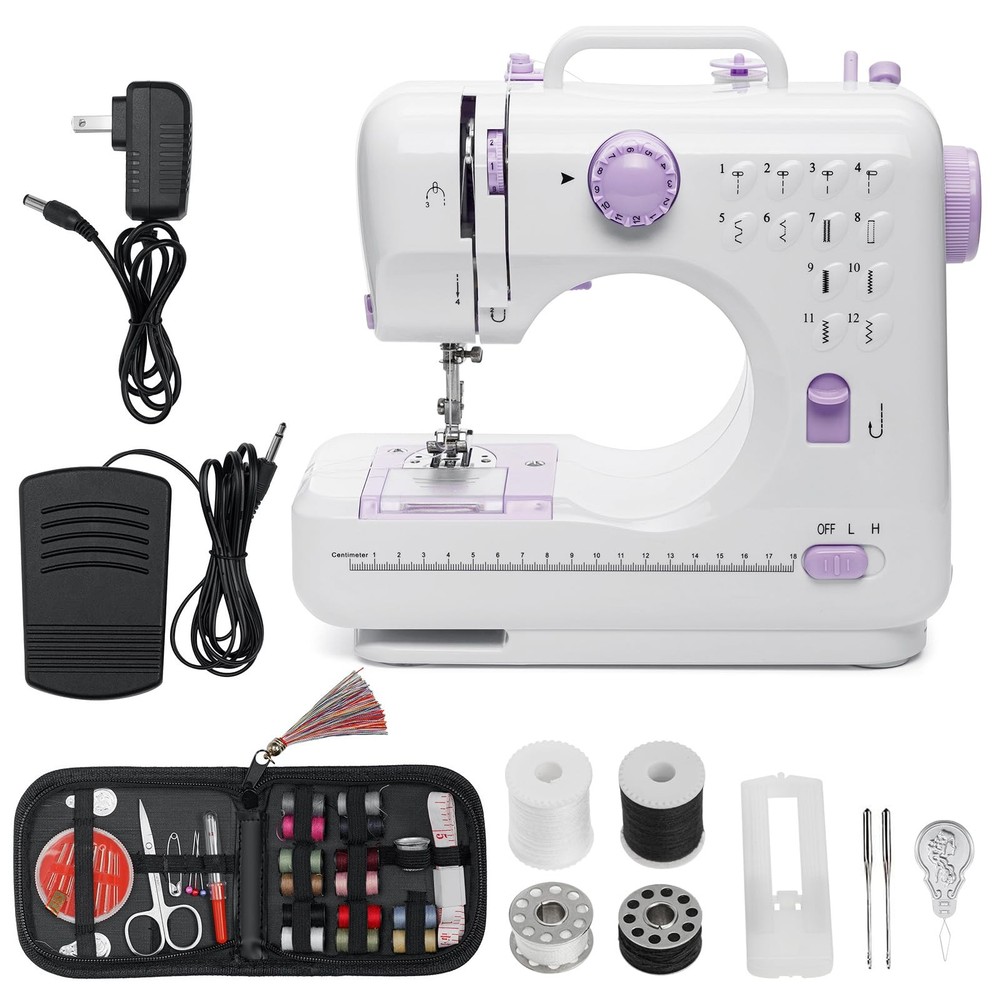 Mini Electric Sewing Machine, Portable & Small Sewing Machine with12 Built-in...