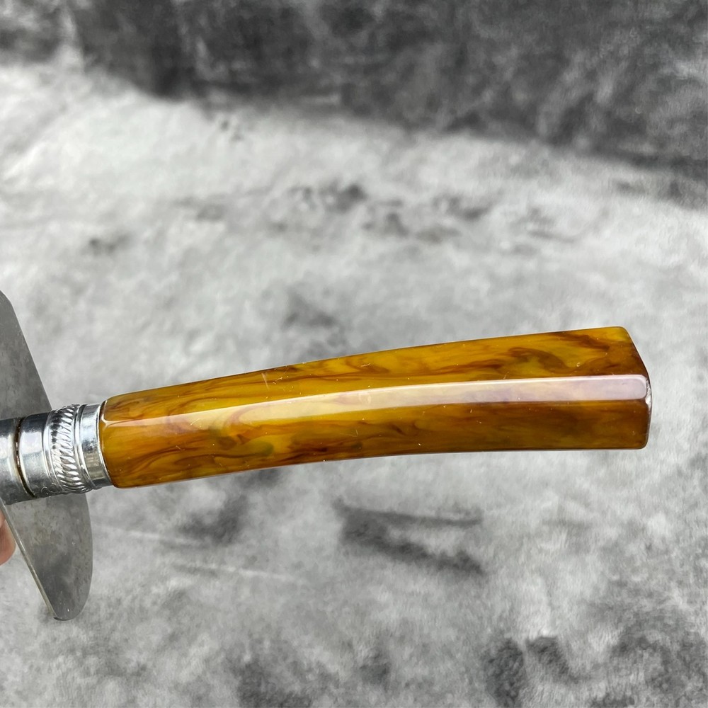 Butterscotch Bakelite Meat Fork and Bottle Opener