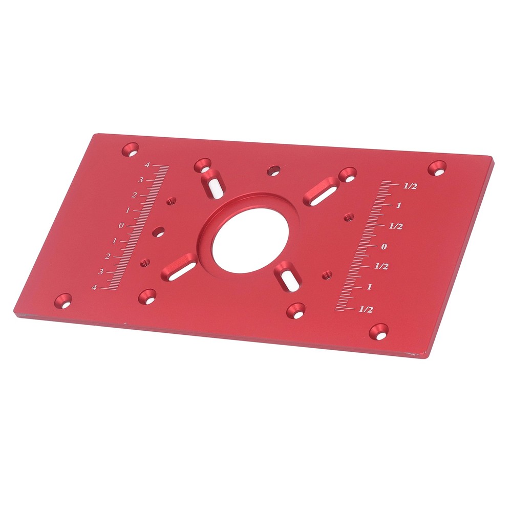 Router Table Insert Plate Lift System Base Board Accessory For Woodworking Red