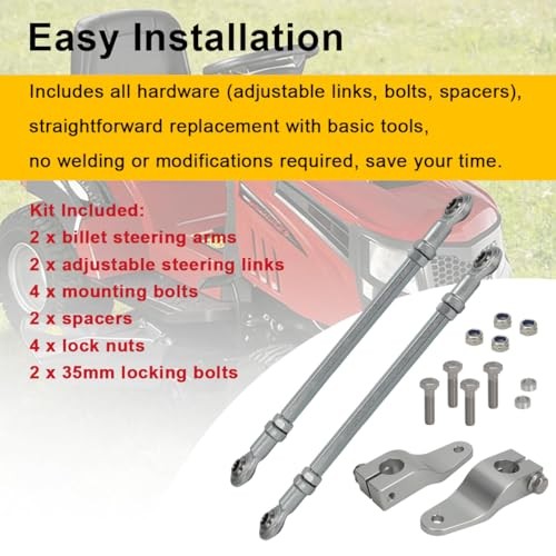 for Snapper Riding Lawn Mowers Steering Arm Upgrade Kit, Replace for