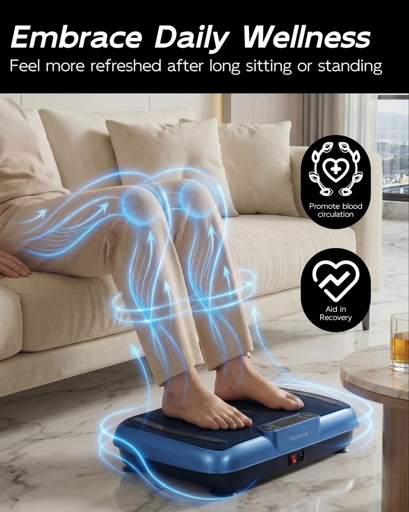 Vibration Plate Exercise Machine, Vibrating Plate for Lymphatic Drainage Weig...