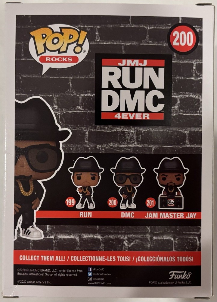 DMC Darryl McDaniels Autographed/Signed Run-DMC Funko Pop PSA!