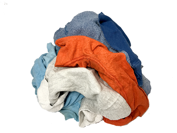 Pallet of Colored Sweatshirt Rags (50 LB) - 12 Boxes - 600 Lbs - Free Shipping!!