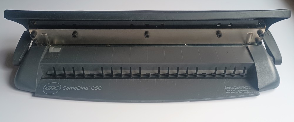 GBC CombBind C50 Manual Comb Binding Machine With Binding Combs
