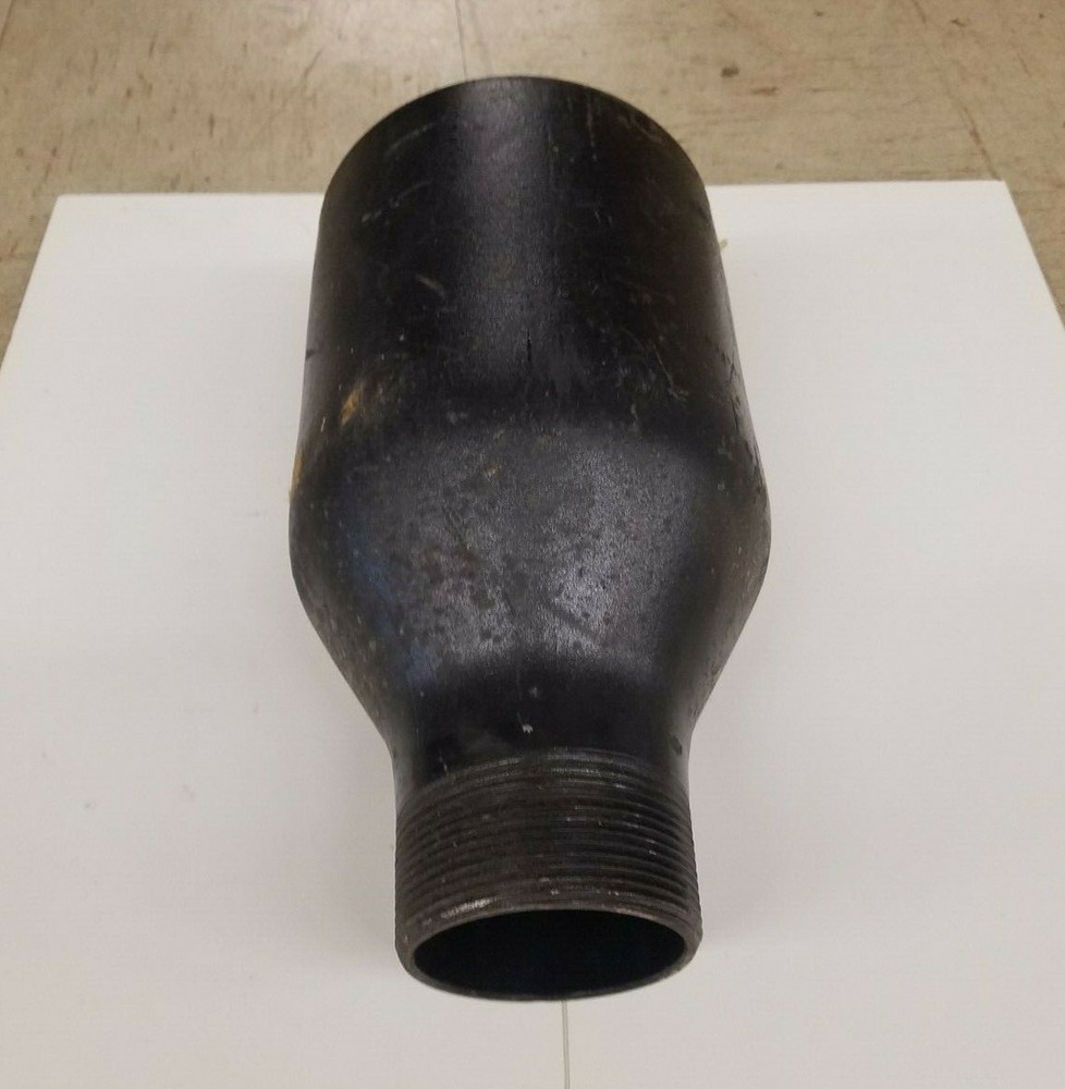 6" x 3" Black Swage Nipple Plain x Thread Schedule 40