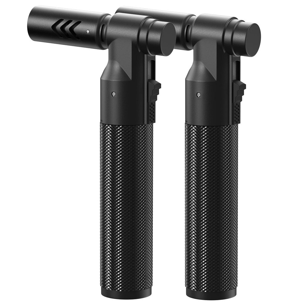 2 Pack Butane Torch Lighter Soldering Torch Refillable Adjustable Kitchen Blo...