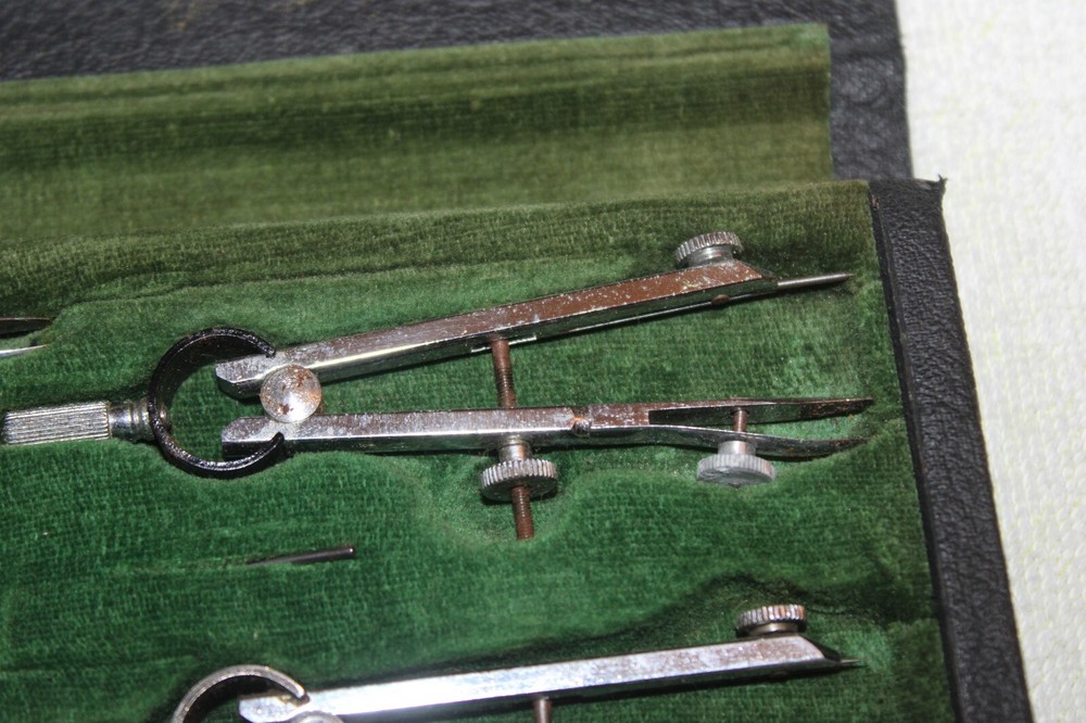 Vintage A&B Smith Co Pittsburgh Drafting Draft Tool Set