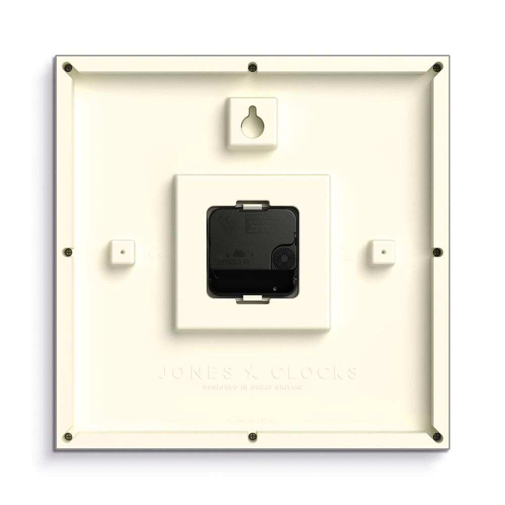 9.8" Black Square Box Wall Clock Station Dial Kitchen Office Decor Modern