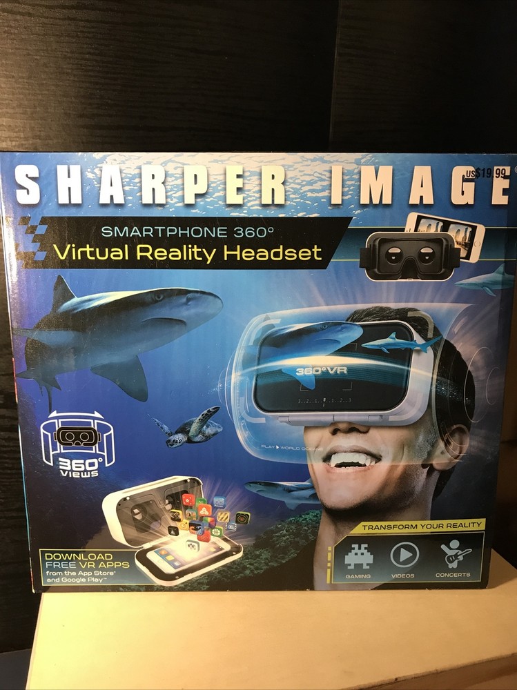 Sharper Image Virtual Reality Headset Smartphone 360 IOS or Android NEW IN BOX