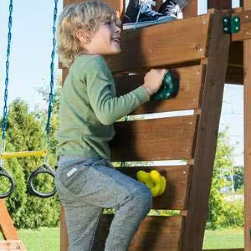 Multi Colored Plastic Climbing Rocks