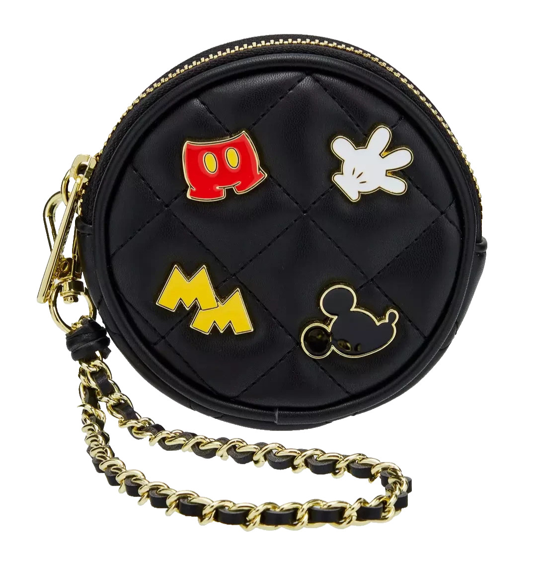 Loungefly Disney Mickey Mouse Icons Quilted Wristlet Coin Purse