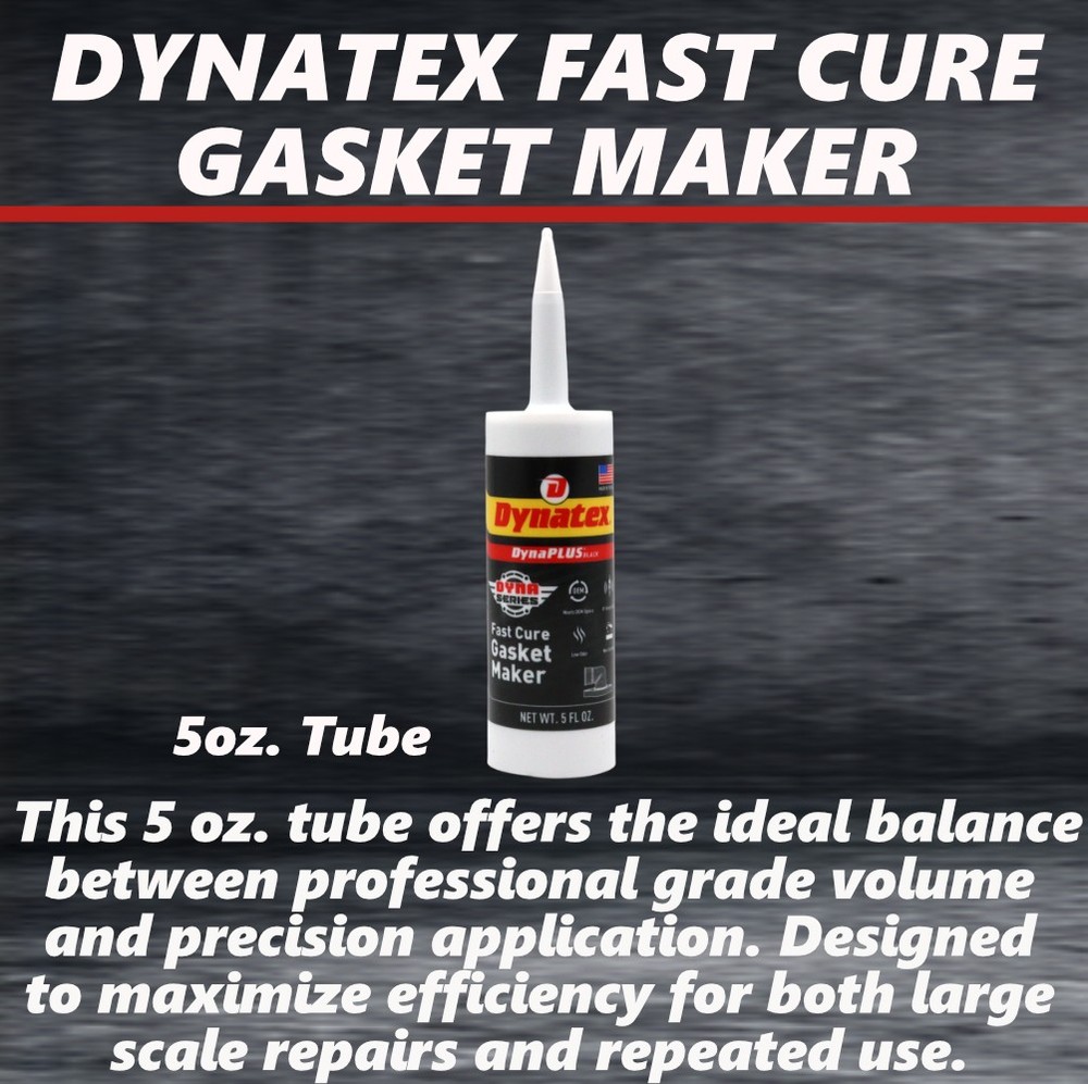 Dynatex DynaPlus Fast Cure Gasket Maker 5 oz Sensor Safe & Low Odor (4-Pack)