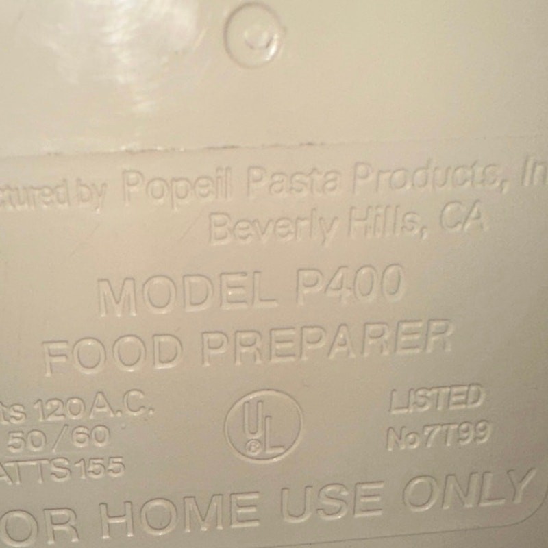 The Ronco Popeil P400 Automatic Pasta Maker Machine Tested Works