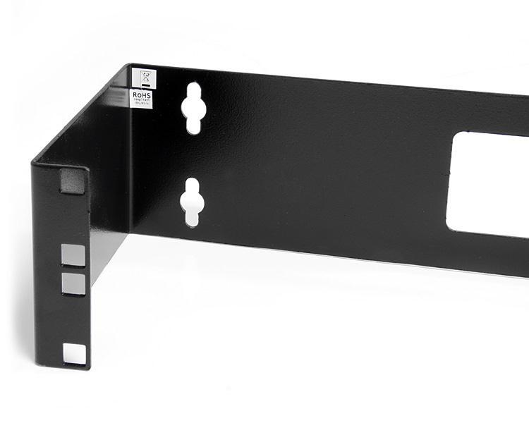 HINGED 2U 19" Startech Panel Patch Wall Mount (Black)