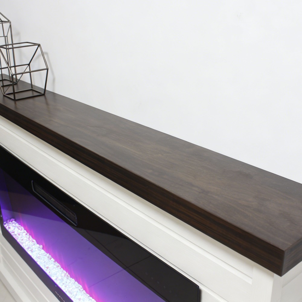 1400W Electric Fireplace Insert with Mantel, Remote & Timer