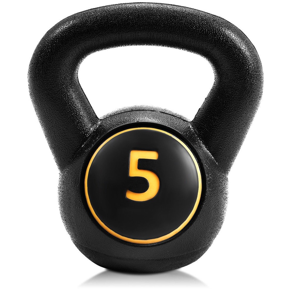 3PC Vinyl Kettlebell Kit Body Muscles Training Weights Set