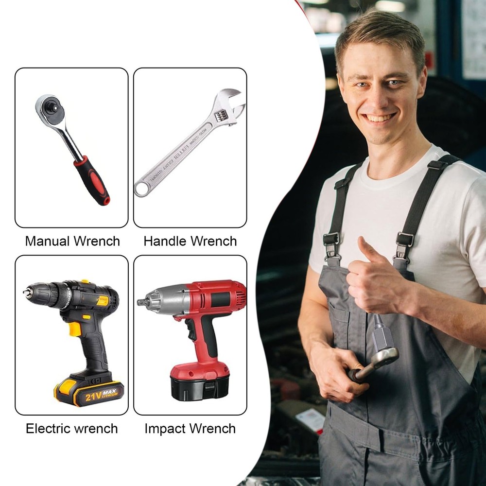 12pcs Screw Extractor Set Multi-Spline Broken Bolt & Nut Remover Tool for Drill