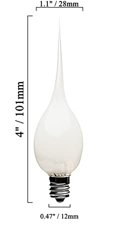 6-Pack, Incandescent Silicone Dipped Candle Light Bulbs, 7 Watt, Longer Life