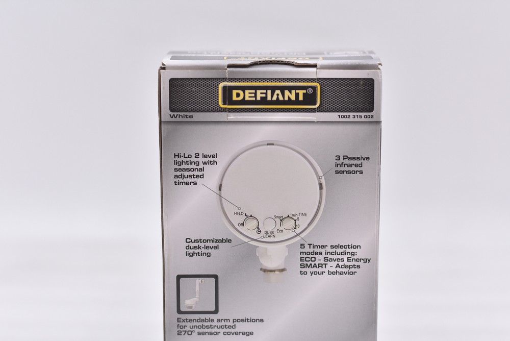Defiant 270-Degrees Replacement Motion Sensor for LED, CFL & Incandescent, White