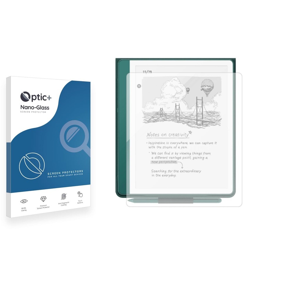 Optic+ Nano Glass Screen Protector for Amazon Kindle Scribe 2025