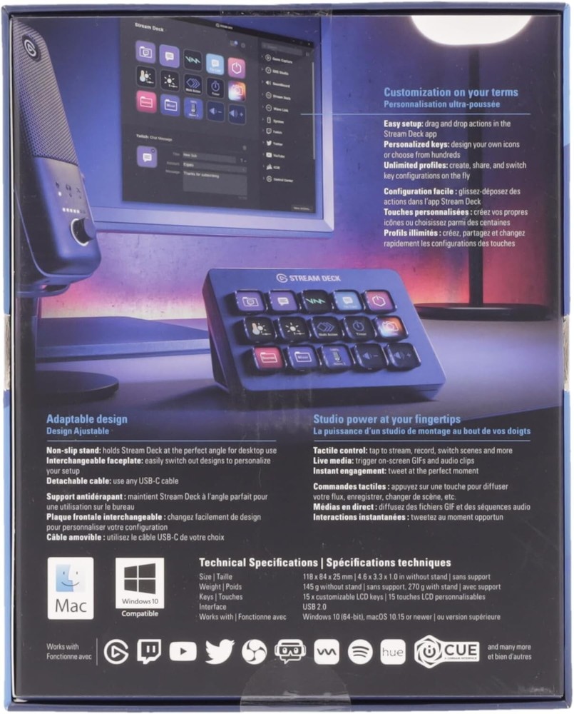 Stream Deck MK.2 - One-Touch 15 Key Controller for Streamlined Content Creation