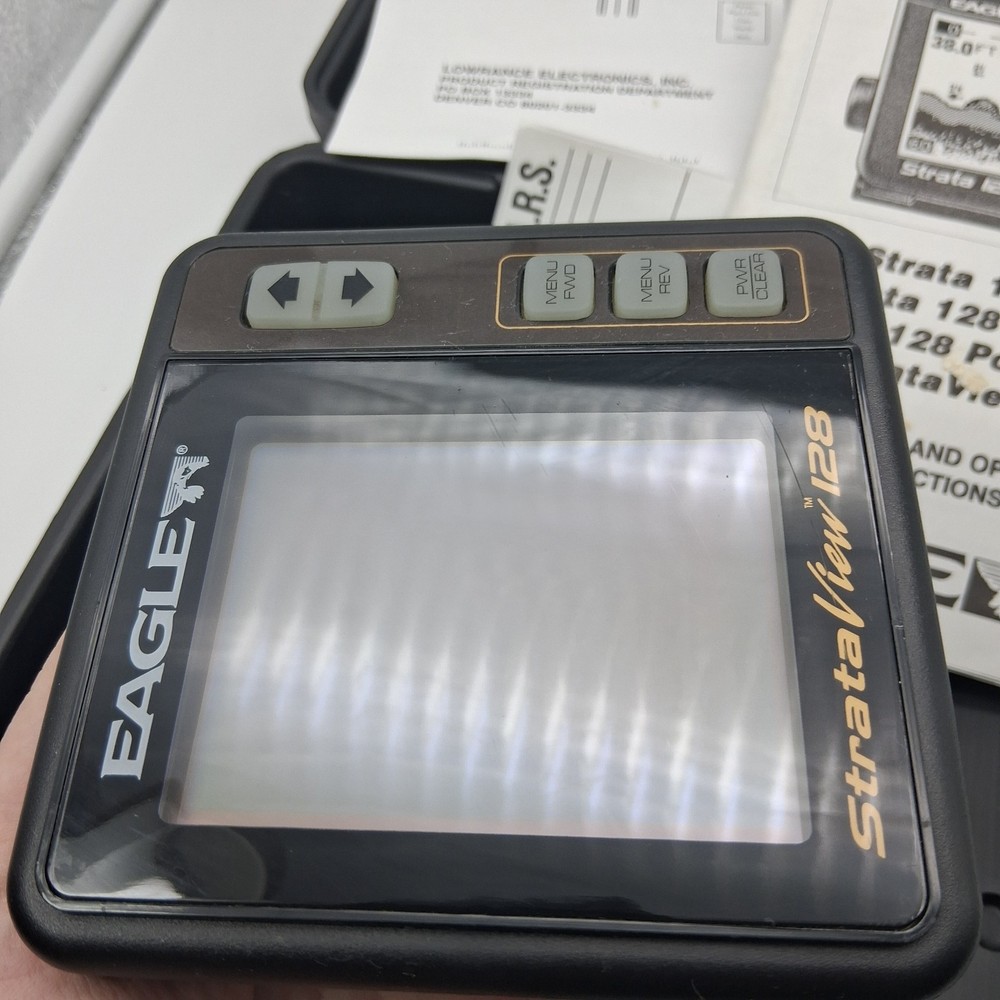 Eagle Strata View 128 Portable Fish Finder, Box, Instructions *UNTESTED READ*