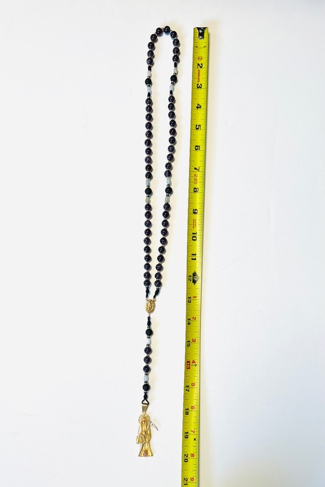 Violet Amethyst Holy Death Rosary