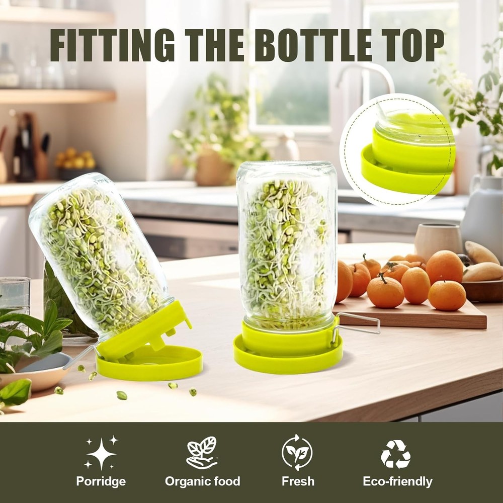 Sprouting Lids for Mason Jars 2 Set