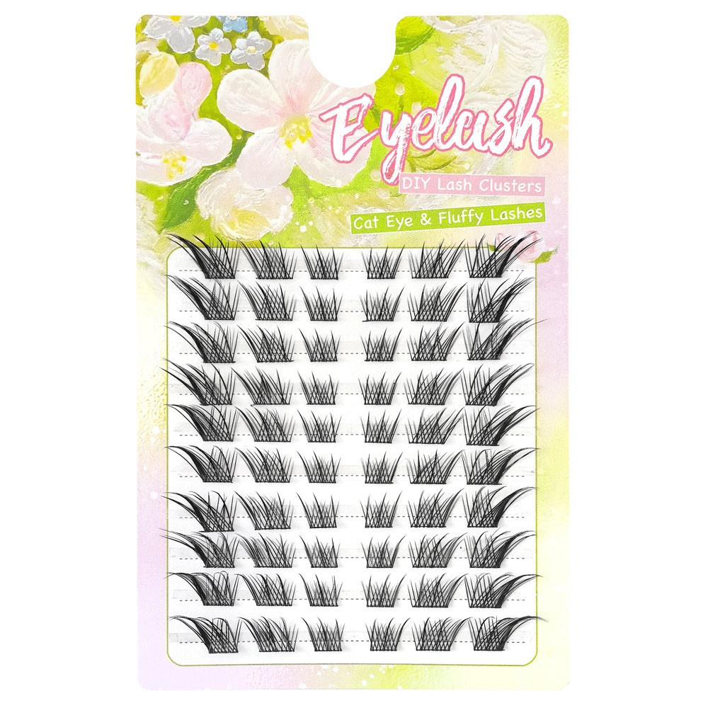 False Eyelashes Set 10 Rows 60 Cluster Wispy Fluffy Gorgeous Looking Soft