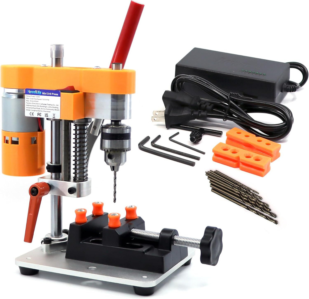 Mini Drill Press Precision Benchtop Drilling Machine Elecric Portable Table Dril