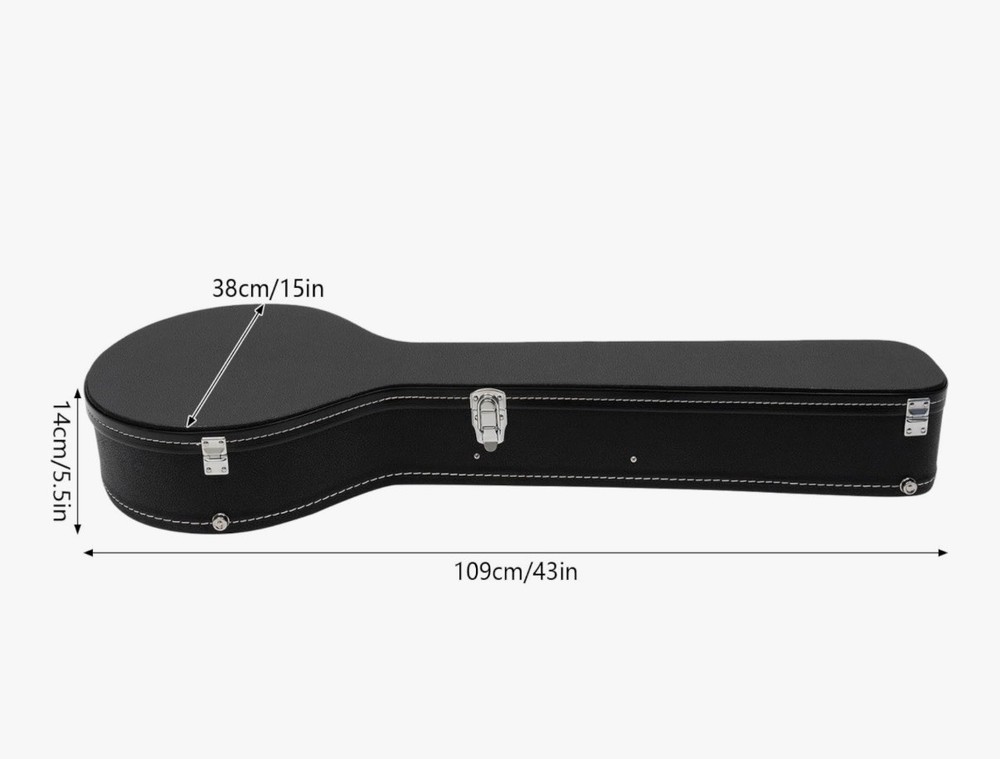 Banjo Storage Box,Multifunctional Protable Interior Padded Hardshel Case