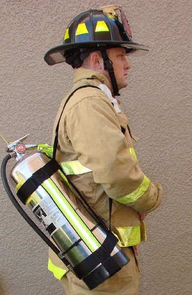 Firefighter Water Extinguisher Can Sling - PERSONALIZATION INCLUDED