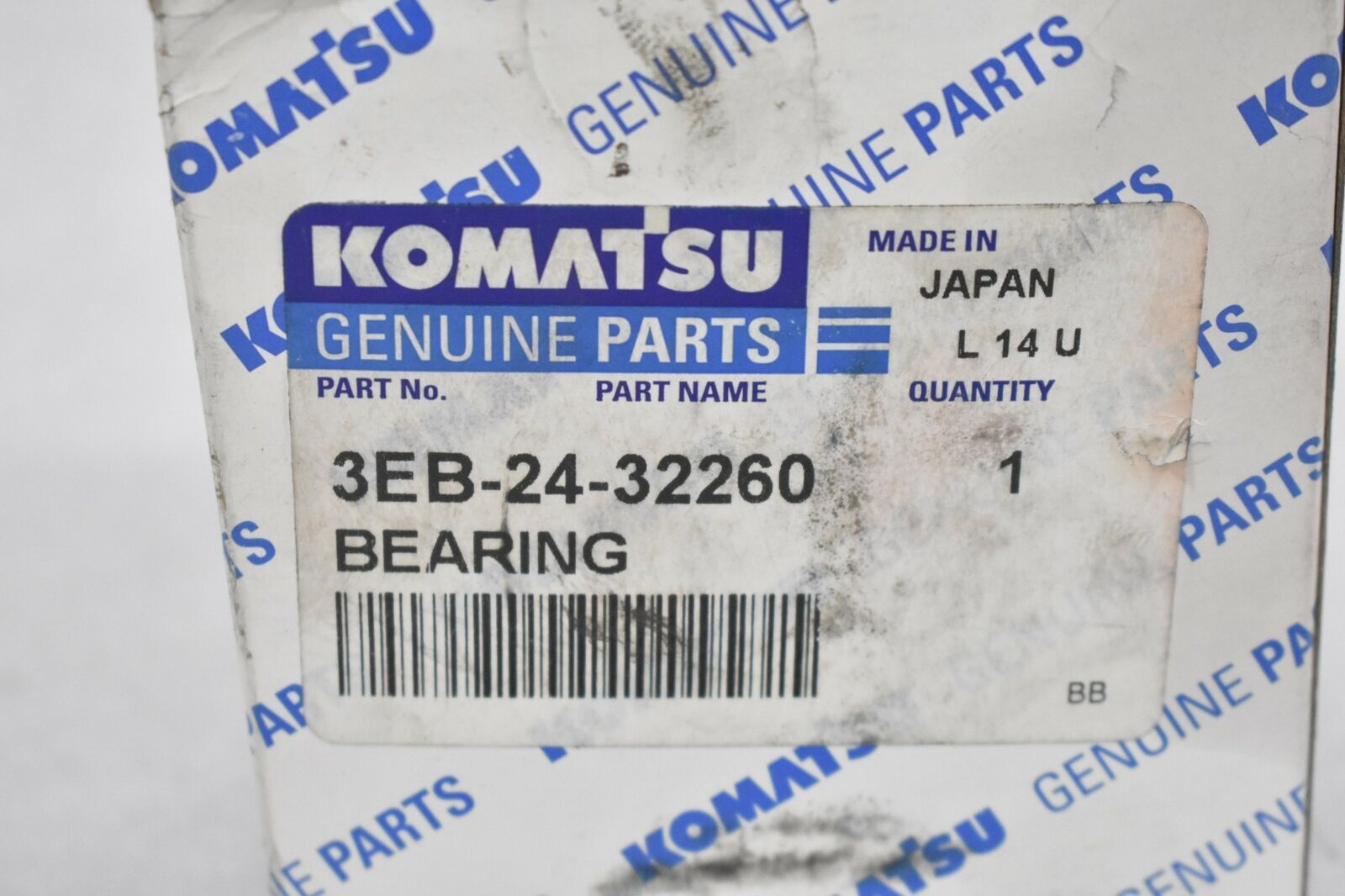 KOMATSU 3EB-24-32260 BEARING TAPER ROLLER, GENUINE OEM REPLACEMENT