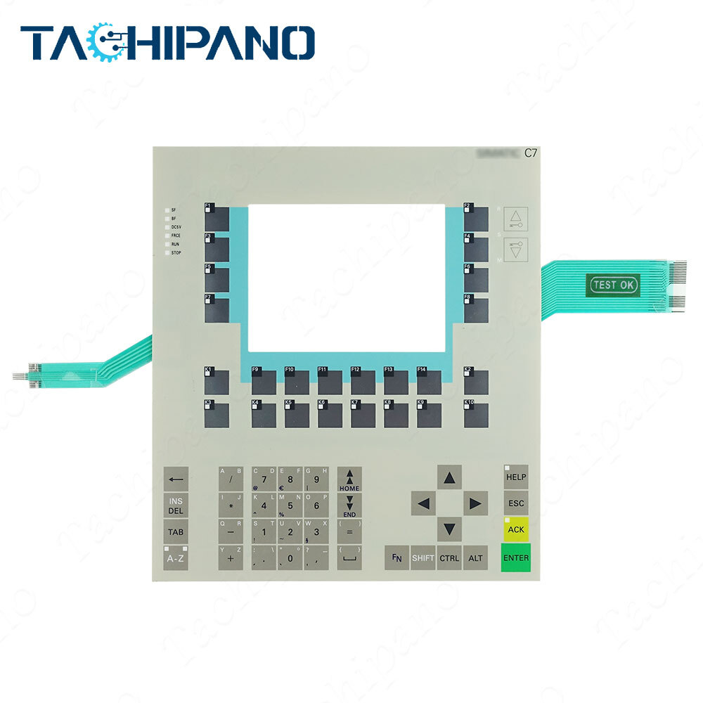Membrane switch keypad for 6ES7636-2EC00-0AE3 6ES7 636-2EC00-0AE3 C7-636