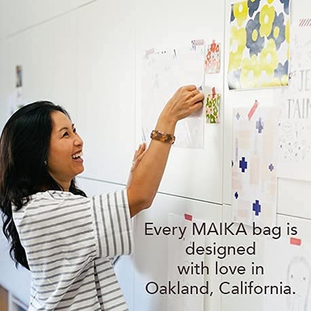 MAIKA Recycled Canvas Zippered Backpack, Nochi, Grey