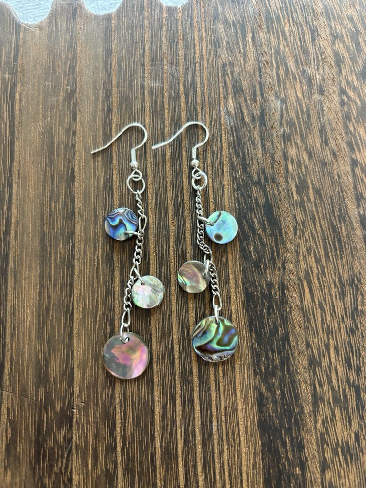 Stunning Abalone Dangle Earrings