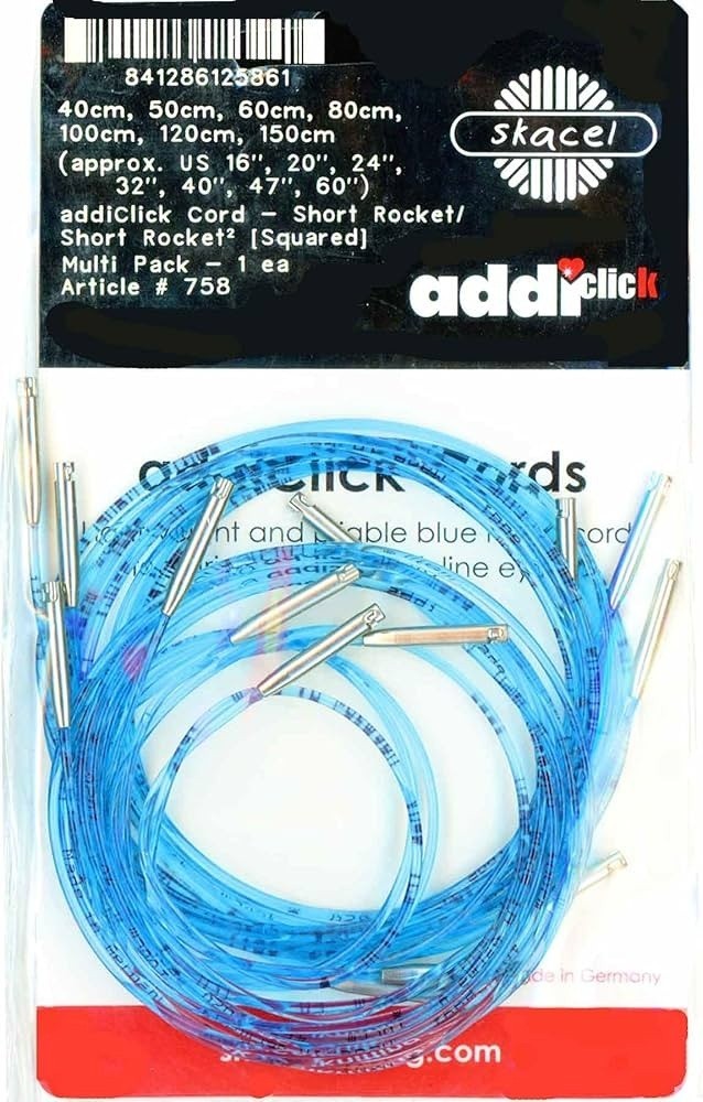 skacel by addi addiClick Cords Short Rocket / Rocket2 [Squared] Multi Pack #758