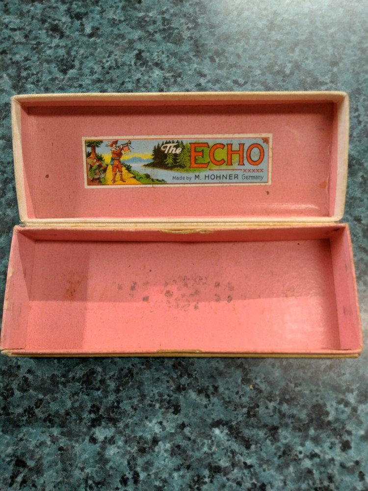 VTG HOHNER ECHO HARP HARMONICA W/ORIGINAL BOX