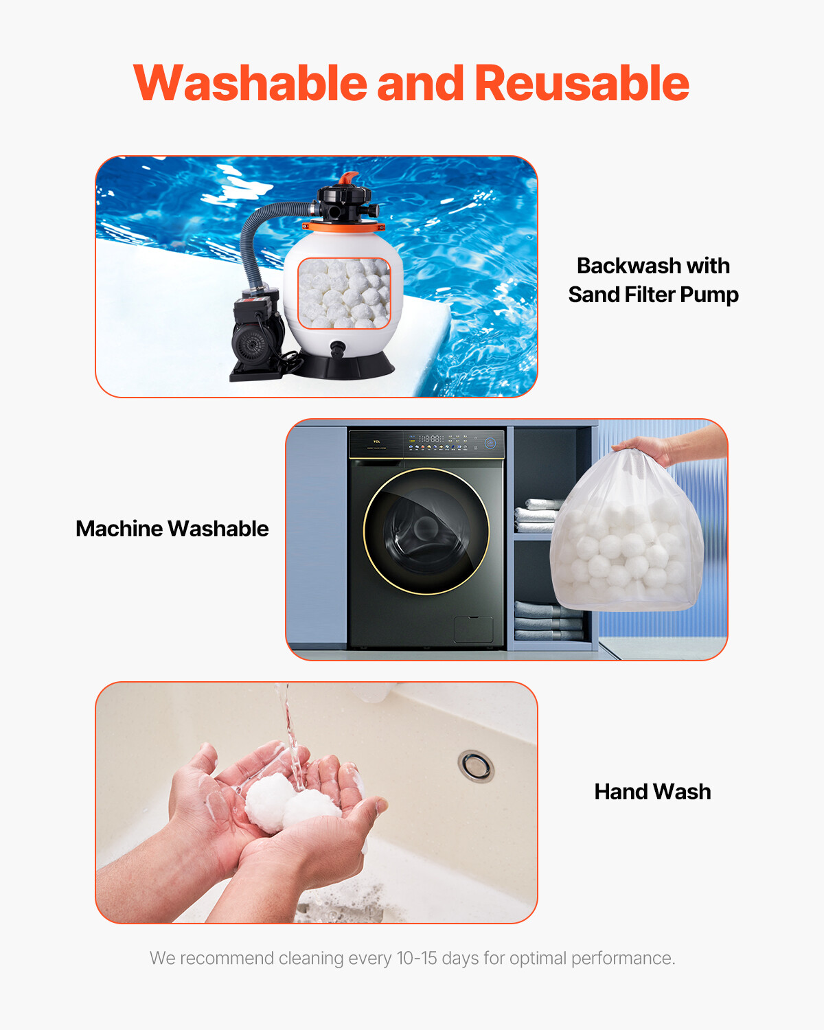 Pool Filter Balls for Sand Filter Pump 4.6 lbs Reusable for Swimming Pool