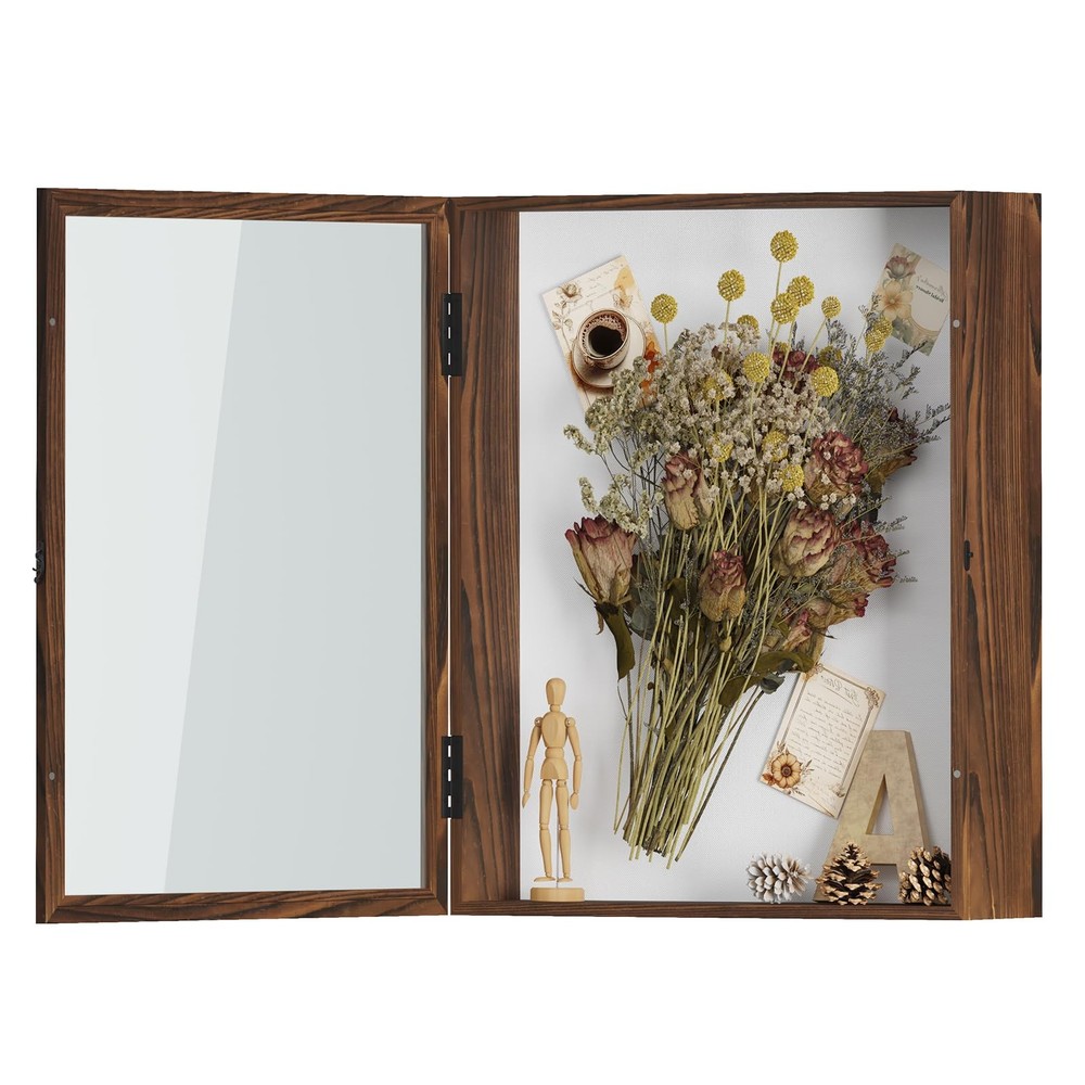 Extra Large 16x20 Shadow Box Frame, 3.54" Deep Display Case with Linen Back &...