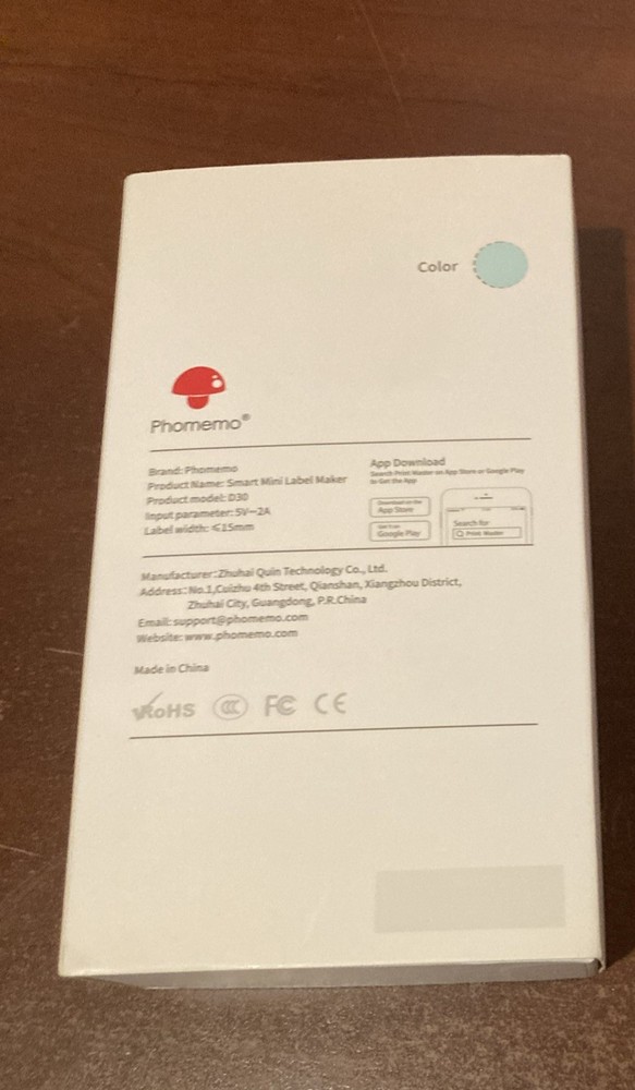 Phomemo D30 Smart Mini Label Maker Machine, Portable Bluetooth