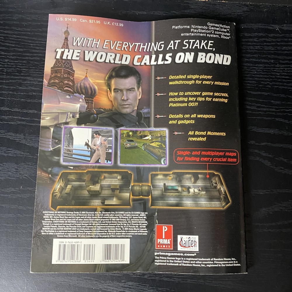 Prima Games 007 Everything or Nothing Strategy Guide 2004